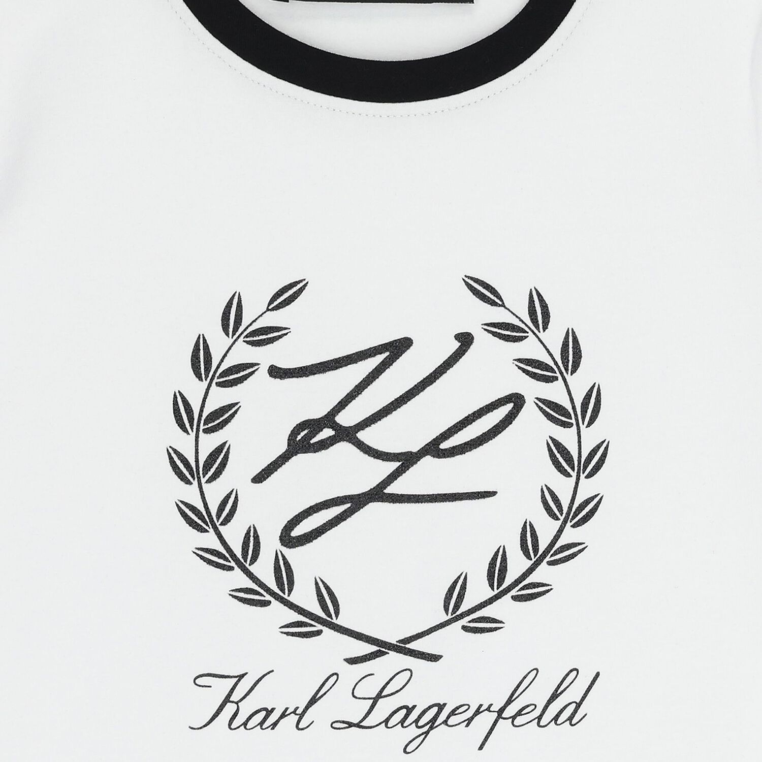 Girls White & Black Logo T-Shirt, 2, hi-res