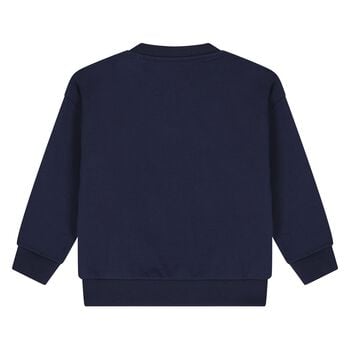 Younger Navy Blue Teddy Bear Logo Sweatshirt
