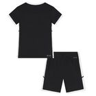 Boys Black Logo Dri-Fit Shorts Set, 1, hi-res
