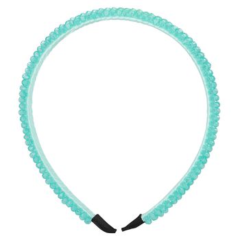 Girls Blue Embellished Headband