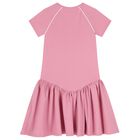 Girls Pink Logo Dress, 1, hi-res