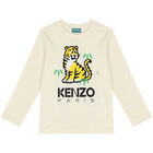 Ivory Tiger Logo Long Sleeve Top, 1, hi-res