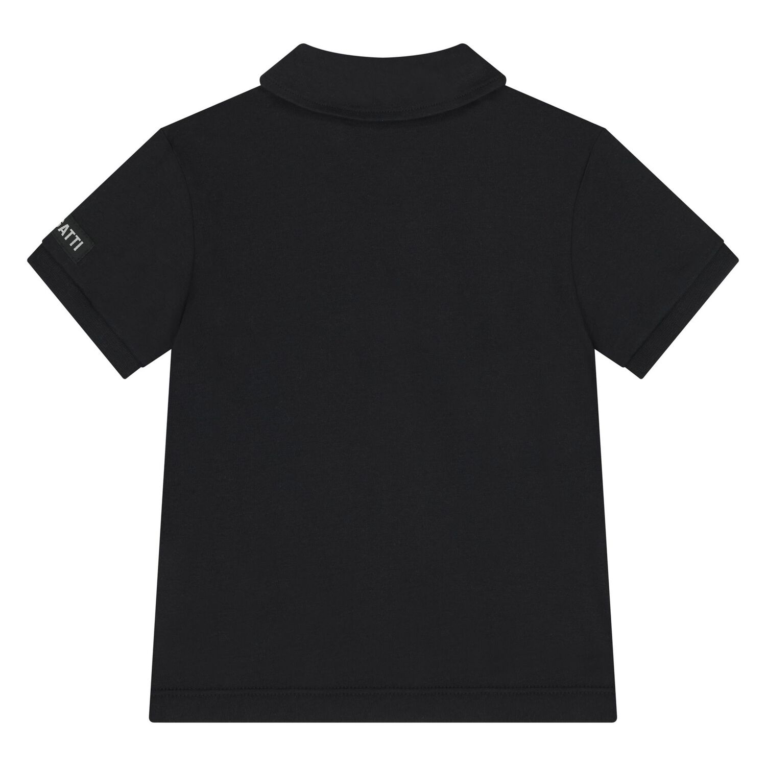 Younger Boys White & Black Logo Polo Shirt, 1, hi-res