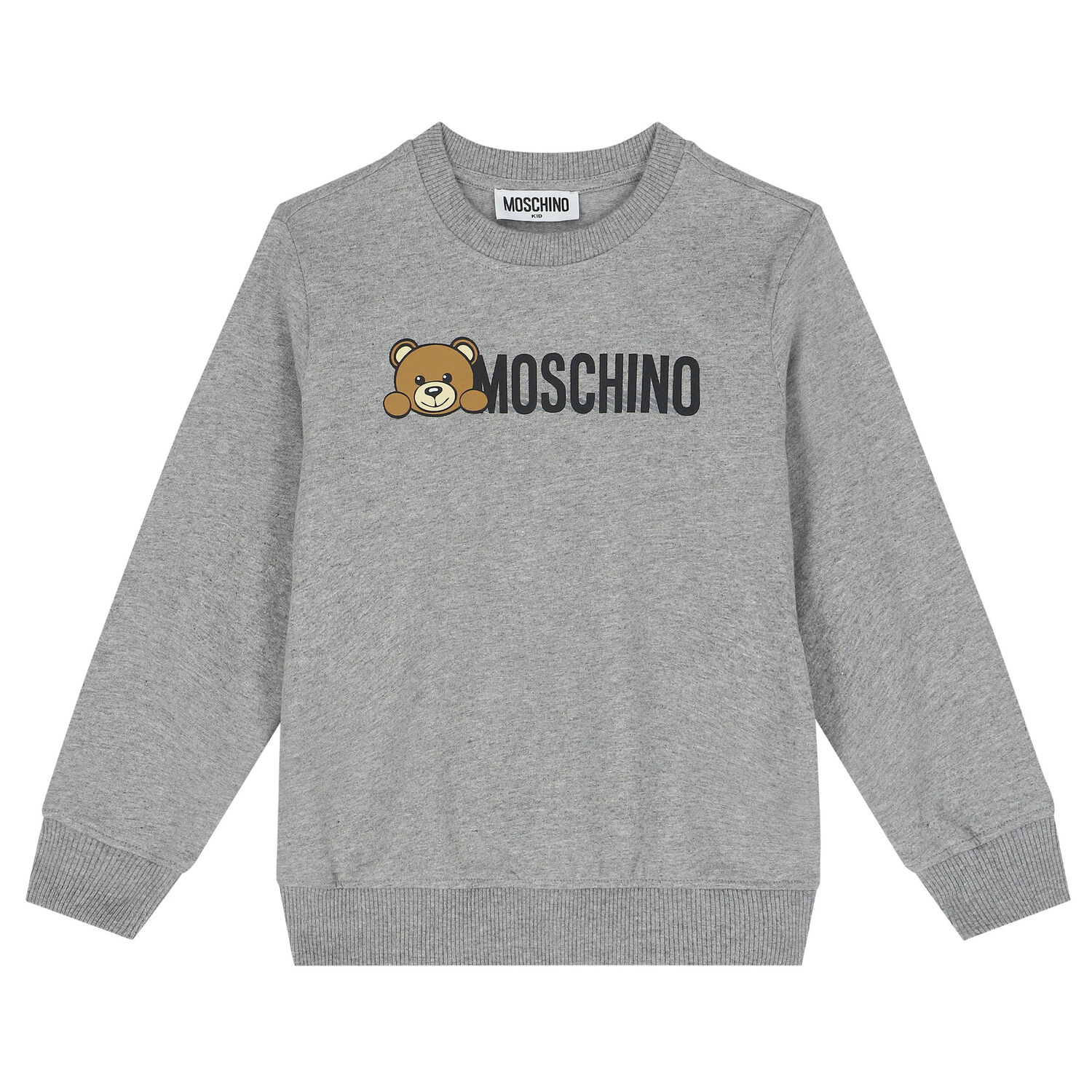 Grey Teddy Bear Logo Sweatshirt, 1, hi-res