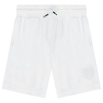 Boys White Logo Shorts
