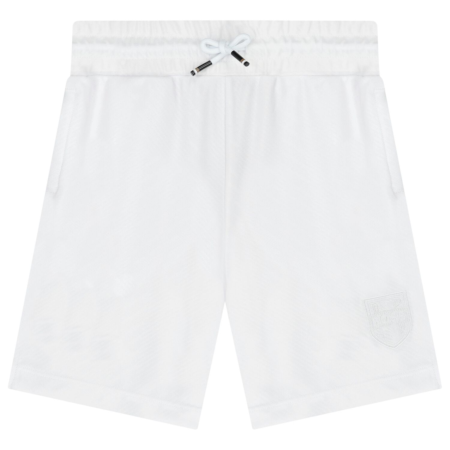 Boys White Logo Shorts, 1, hi-res image number null