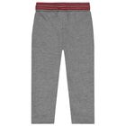 Younger Boys Red, White & Grey 3 Piece Tracksuit, 1, hi-res