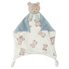 White & Blue Teddy Bear Baby Comforter, 1, hi-res