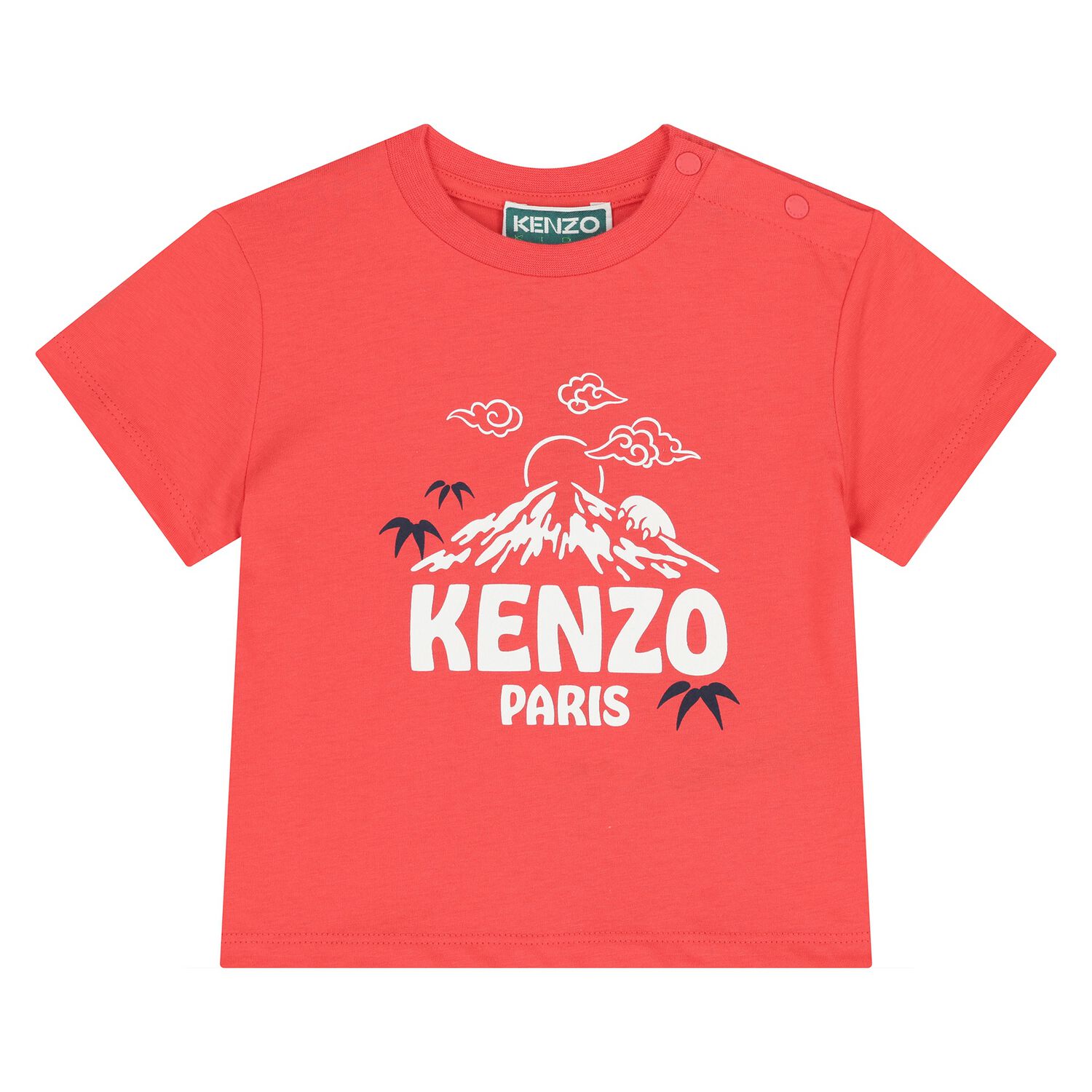 Younger Boys Red Mountain Logo T-Shirt, 1, hi-res