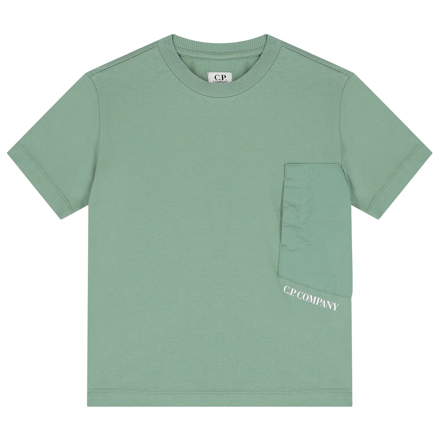 Boys Green Logo T-Shirt, 1, hi-res