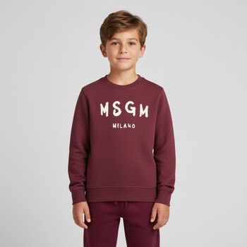 Burgundy Logo Sweatshirt, 3 Burgundy Logo Sweatshirt