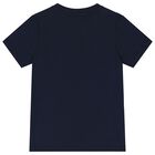 Boys Navy Blue Logo T-Shirt, 1, hi-res