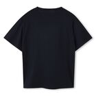 Boys Navy Blue Elephant Logo T-Shirt, 2, hi-res
