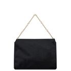 Girls Black & Ivory Bow Velvet Handbag ( 22CM ) , 1, hi-res