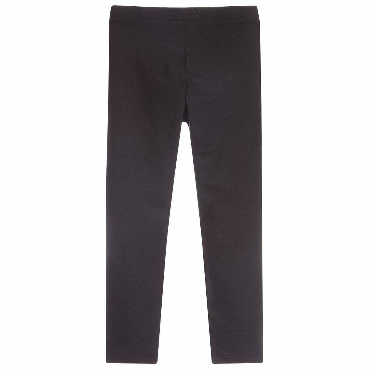 Girls Black Logo Leggings, 1, hi-res image number null