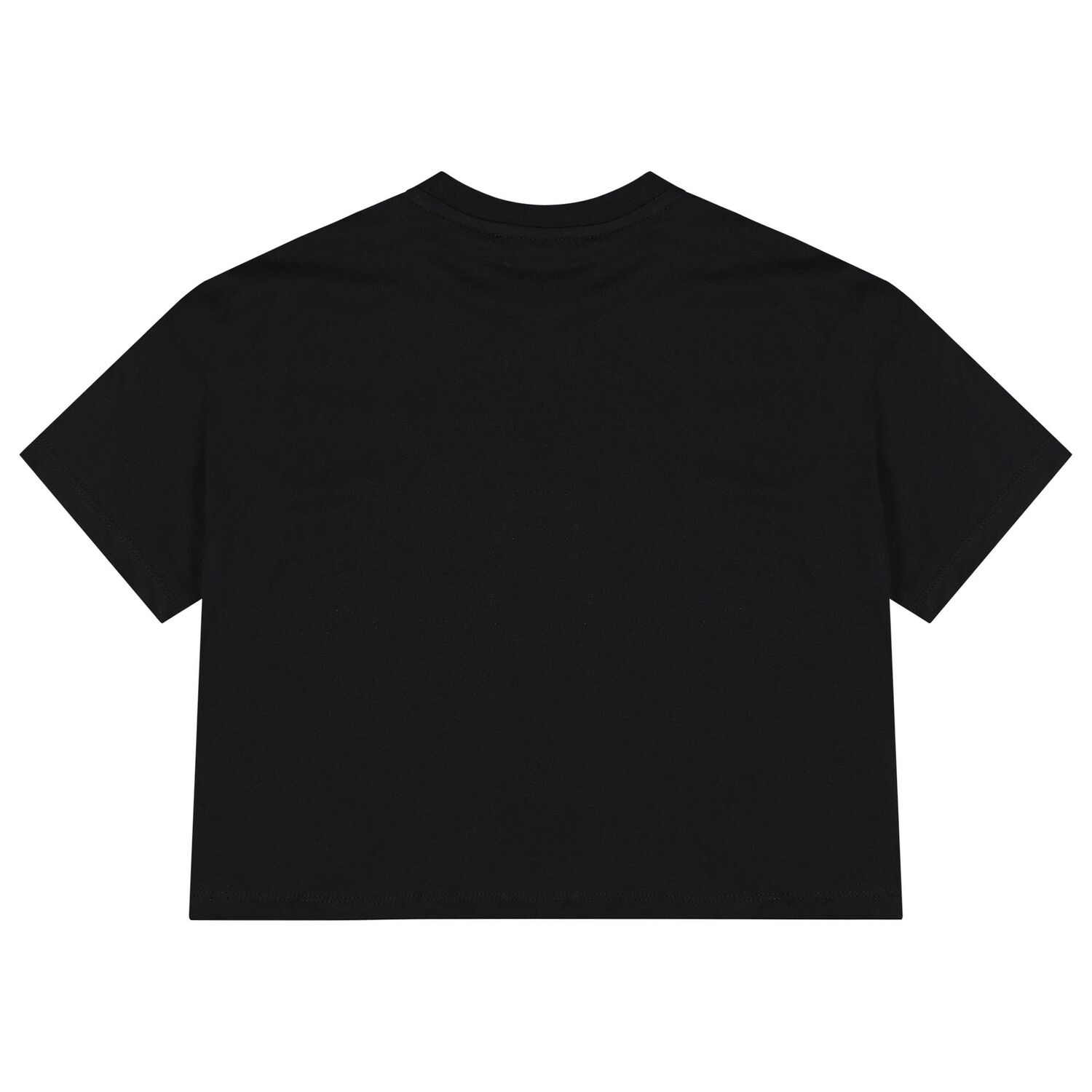 Girls Black Logo T-Shirt, 1, hi-res