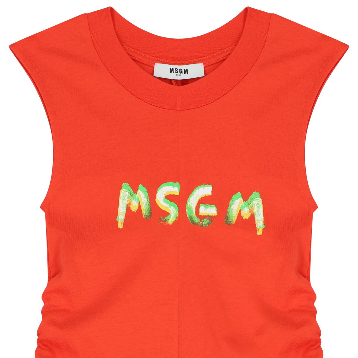 Girls Red Logo Dress, 2, hi-res