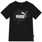 Boys Black Logo T-Shirt, 2, hi-res