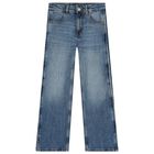 Girls Blue Denim Jeans, 1, hi-res