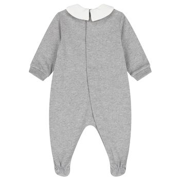 Grey Teddy Bear Logo Babygrow