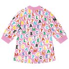 Girls Pink Logo Dress, 1, hi-res