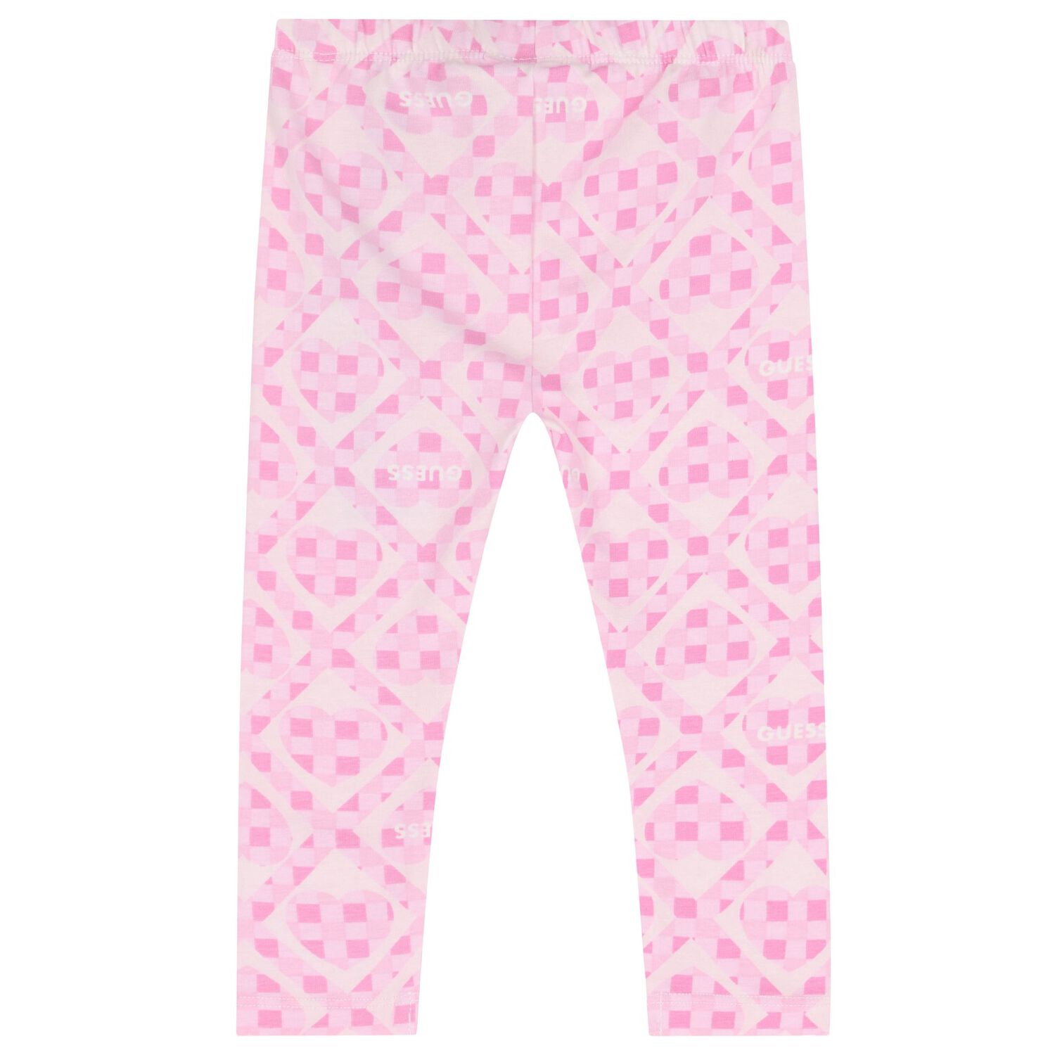Baby Girls White & Pink Heart Leggings Set, 1, hi-res