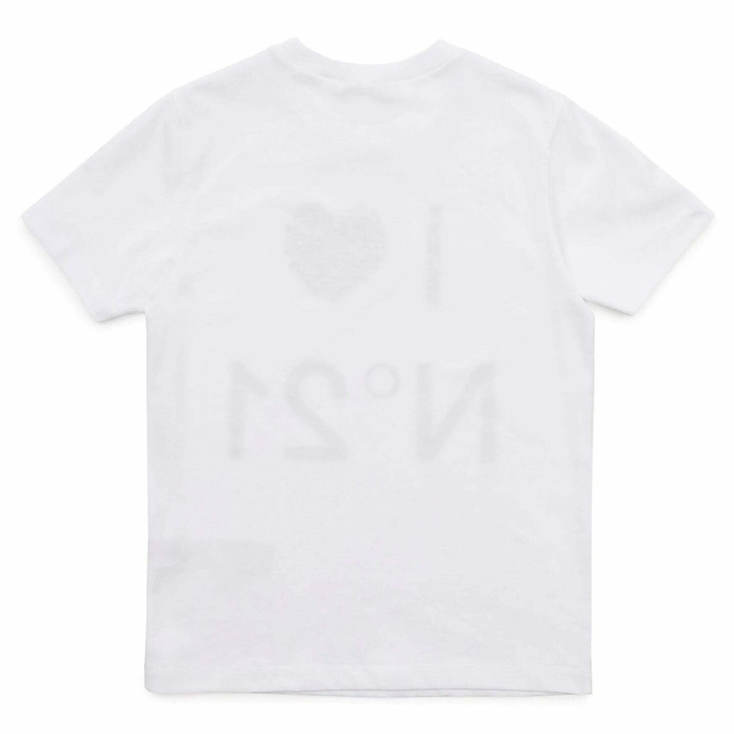 Girls White Logo T-Shirt, 1, hi-res