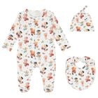 Baby Boys Playful Bear Babygrow Gift Set (3 Piece), 1, hi-res