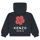 Girls Navy Blue Boke Flower Tracksuit, 1, hi-res