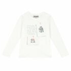 Girls White Printed Long Sleeve Top, 1, hi-res