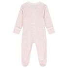 Baby Girls White & Pink Babygrows ( 4 Pack ), 2, hi-res