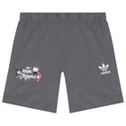 Younger Girls White & Grey Hello Kitty Shorts Set, 1, hi-res