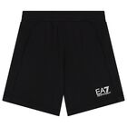 Boys Black Logo Shorts Set, 6, hi-res