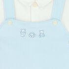 Baby Boys Blue Romper, 1, hi-res