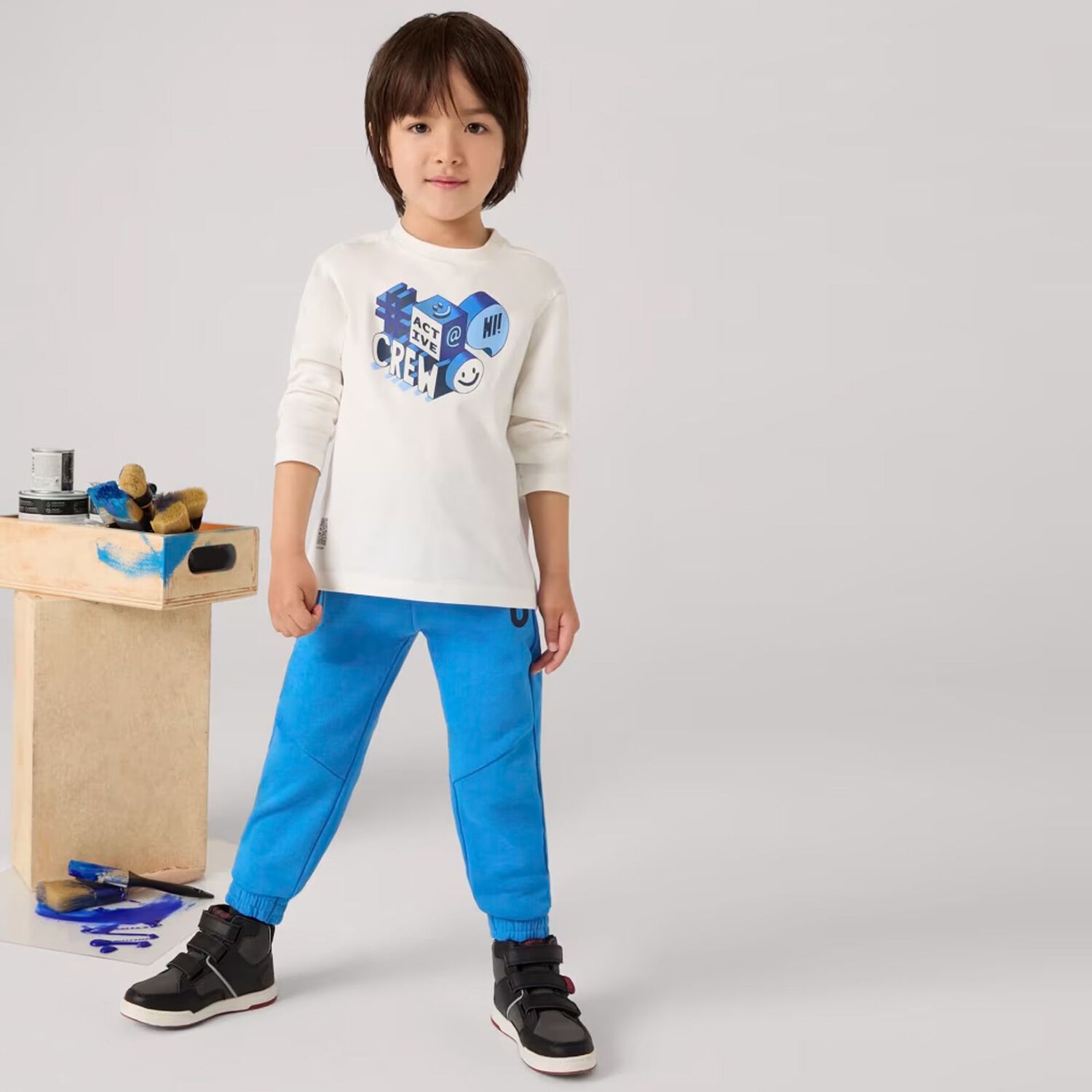 Boys Blue Joggers, 1, hi-res image number null