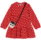 Girls Red Heart Dress & Bag Set, 1, hi-res
