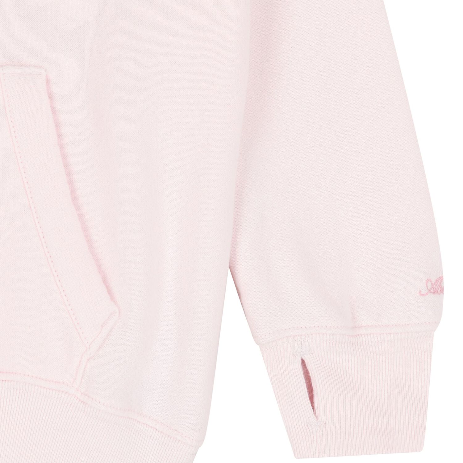 Girls Pink Logo Hooded Top, 1, hi-res
