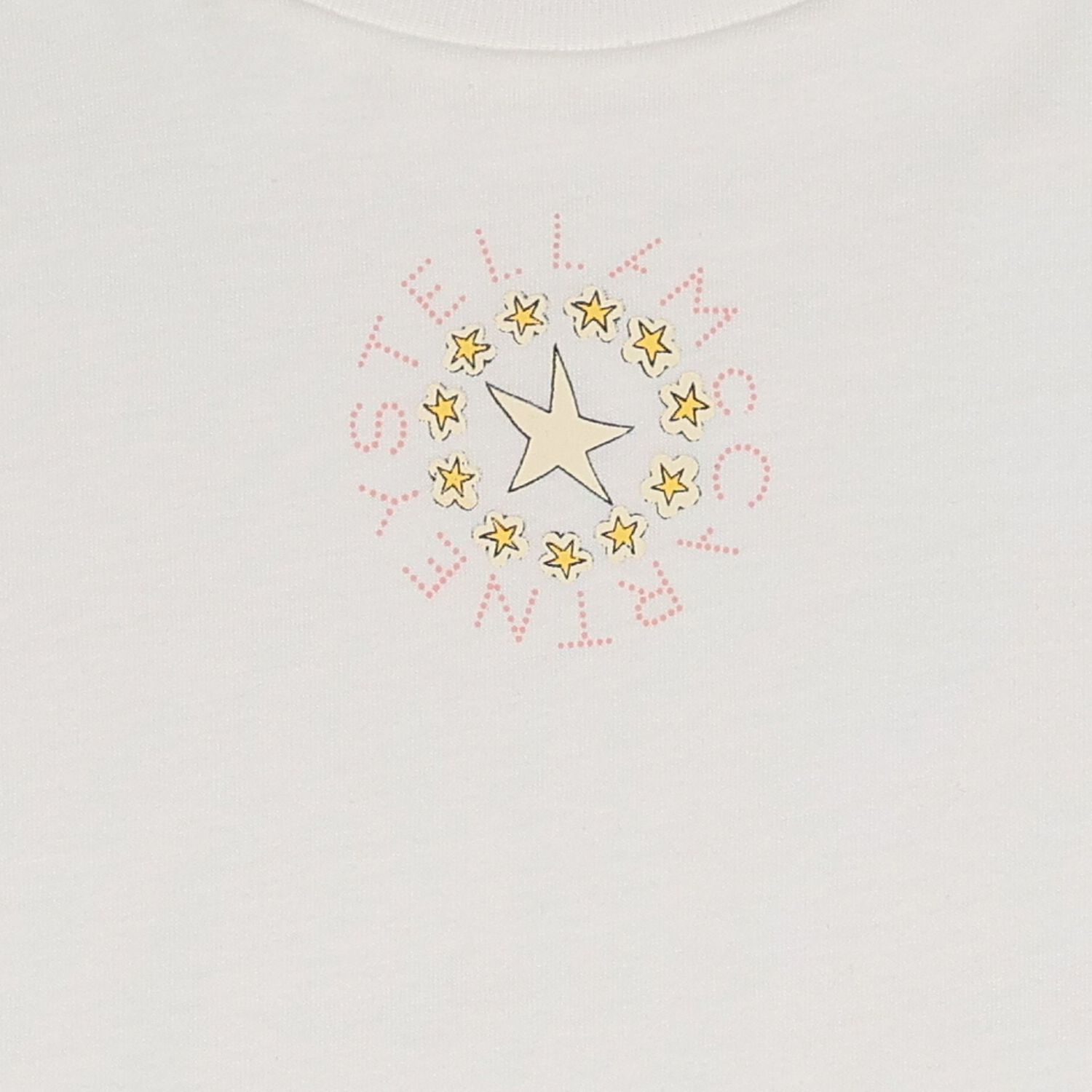 Girls White Star Logo T-Shirt, 1, hi-res