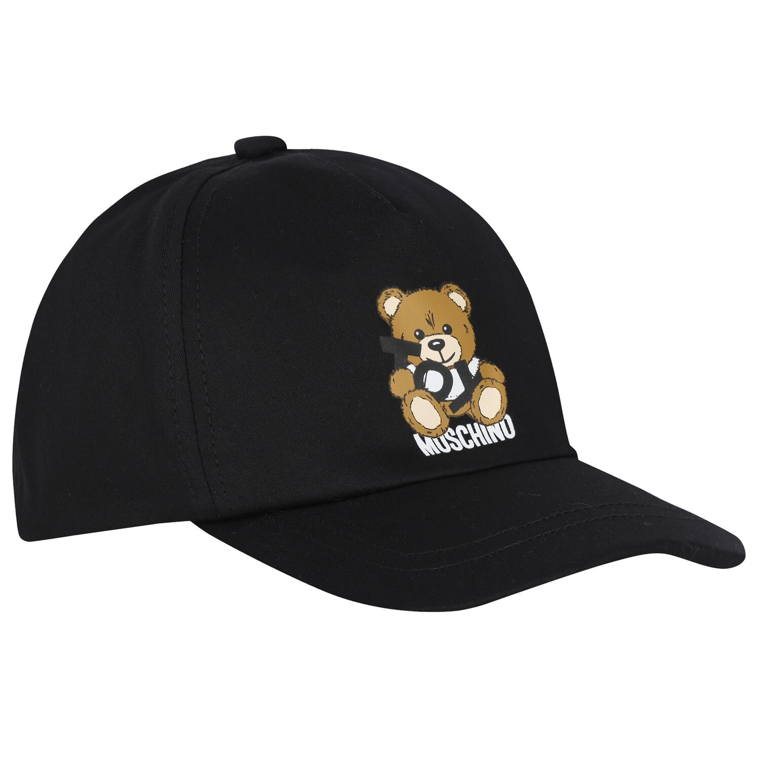 Black Teddy Bear Cap, 2, hi-res
