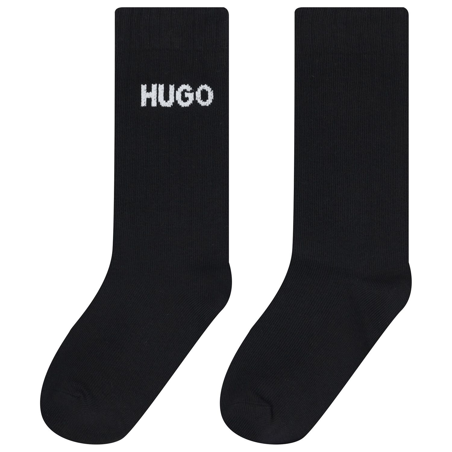 Boys Black & White Logo Socks (2 Pack), 1, hi-res image number null