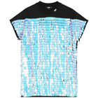 Girls Black Embellished Sequin Dress, 1, hi-res