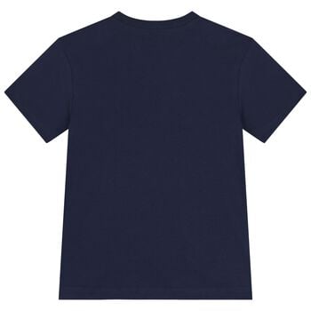 Boys Navy Blue Teddy Bear T-Shirt