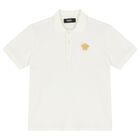 Boys Ivory Logo Polo Shirt, 1, hi-res