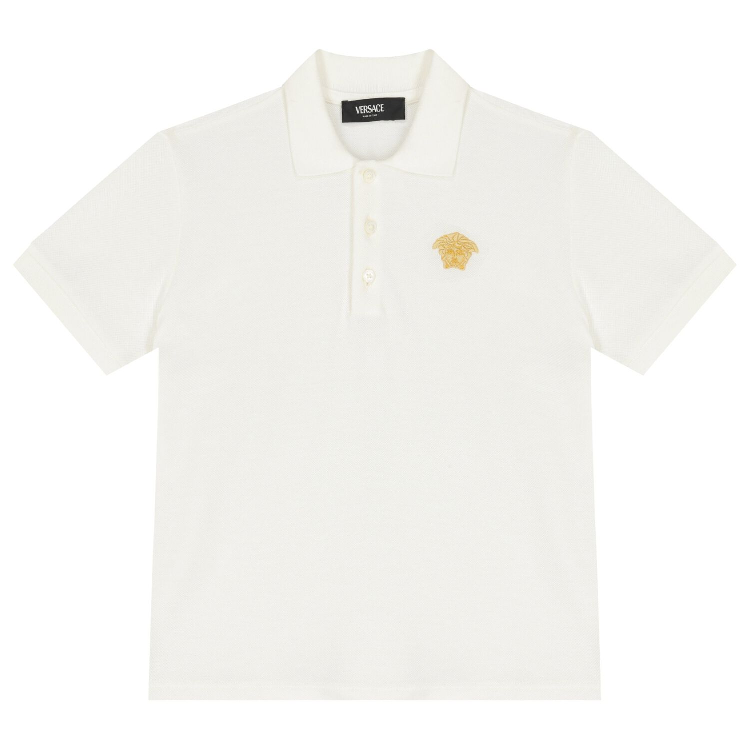 Boys Ivory Logo Polo Shirt, 1, hi-res