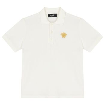 Boys Ivory Logo Polo Shirt