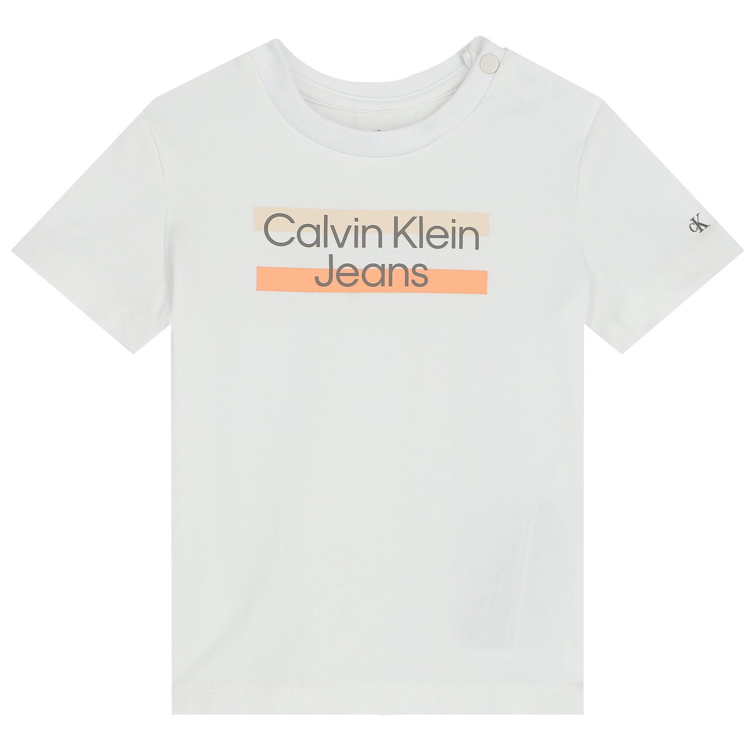 Younger Girls White Logo Shorts Set, 1, hi-res