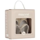 Baby Girls Ivory Flower Pre Walker Shoes, 2, hi-res