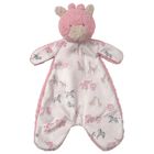 Baby Girls Pink & Ivory Giraffe Doudou Comforter, 1, hi-res