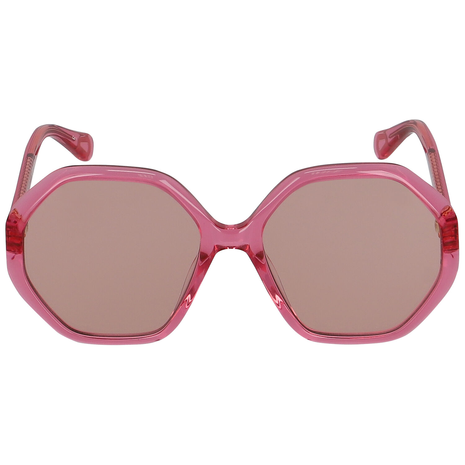 Girls Pink Hexagonal Sunglasses, 1, hi-res image number null