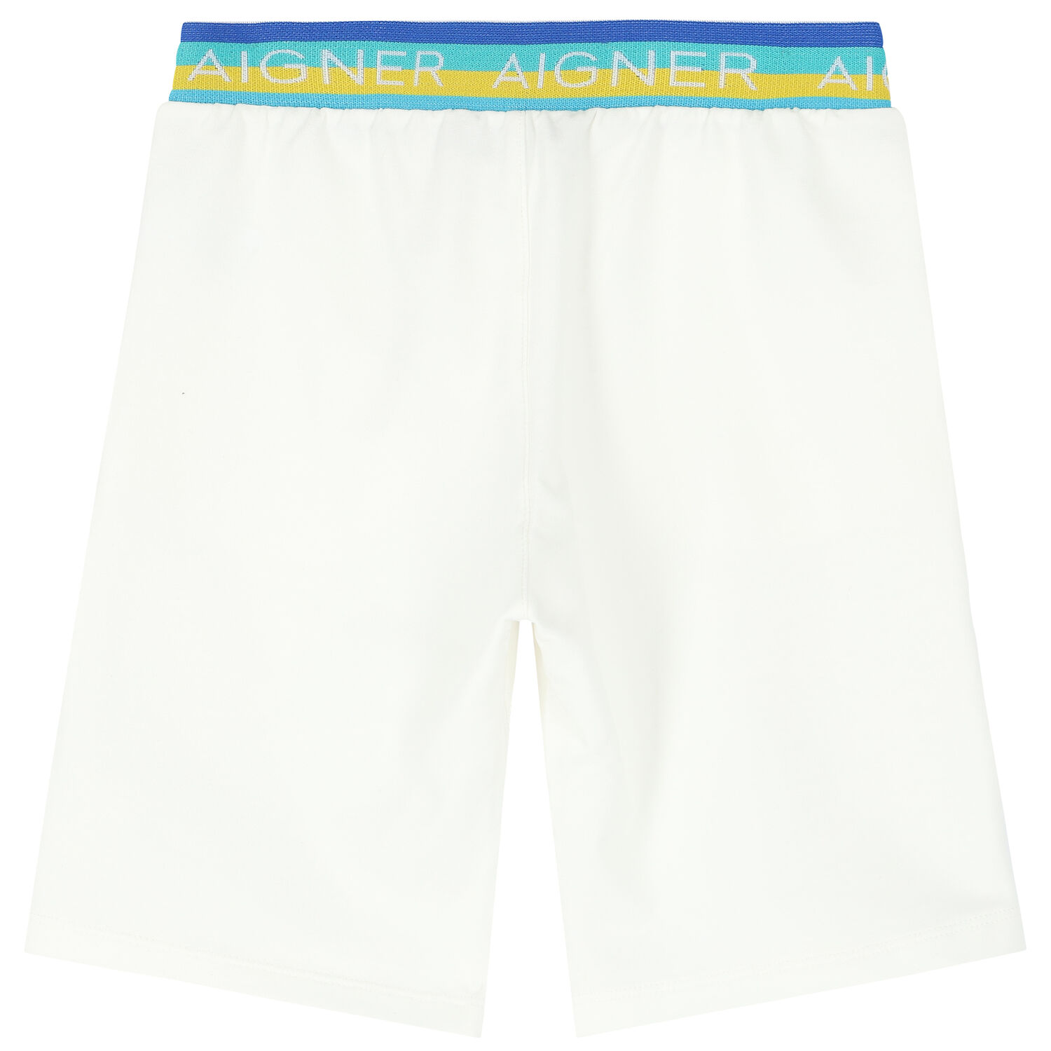 Boys White Logo Shorts, 2, hi-res